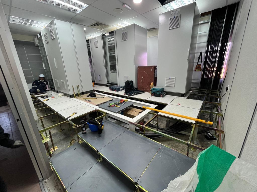 Partition wall installation