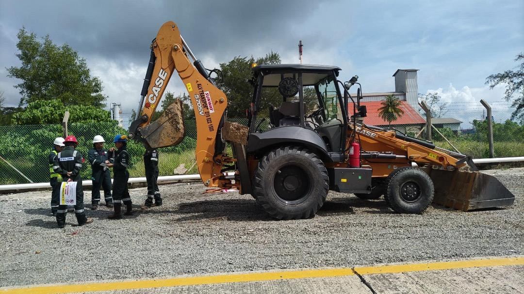 Heavy equipment on site