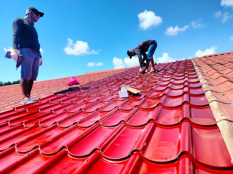 Roof tile installation
